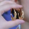 Pendientes ovalados de aguja de plata de viento frío temperamento moda diseño sentido anillo de oreja nicho lujo ligero alto sentido pendientes al por mayor mujeres