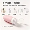 Nuevas botellas de silicona para viaje, set portátil para el hogar y el viaje para limpiador facial, gel de ducha, cosméticos y almacenamiento de lociones