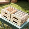 Caja de Almacenamiento de Huevos tipo Cajón Específico para Refrigerador Transfronteriza, Caja de Conservación de Cocina, Herramienta Organizadora de Grado Alimenticio, Contenedor de Almacenamiento de Huevos