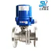 Válvula de esfera com flange elétrica I-TORK Q941F sol de sílica plataforma alta válvula de esfera de corte de vapor de alta temperatura válvula de esfera com flange