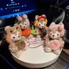 [Estilo Navideño] Nuevo Peluche Año Nuevo Oso de Dibujos Animados Llavero de Coche Muñeco Creativo Adorno para Bolsa de Navidad