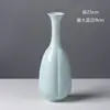 Vaso Cerâmico Chinês Retrô Imitando Garrafa de Melão Azul e Branco da Dinastia Song de Alto Padrão para Sala de Chá Zen Arranjo de Flores Hidropônicas Vasos Ornamentos