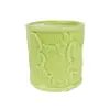 Nuevos Maceteros de Cerámica con Relieve Estilo Europeo de Jingdezhen, Maceteros Verdes para Plantas y Suculentas Estilo Nórdico, Decoración de Balcón, Maceteros de Escritorio