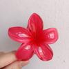 Pinza para el Cabello de Flor de Plumeria para Mujer, Pinza de Tiburón Floral, Accesorio Estilo Vacaciones en la Playa, Pasador, Adorno para el Cabello, Pinza para el Cabello