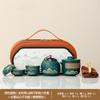 Bule de Chá Cerâmico de Alta Qualidade, Copo Rápido para Carro, Conjunto de Chá Kung Fu Personalizado Estilo Chinês Qingshan Yanhe, Atacado Personalizado