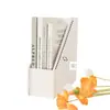 Oficina de dormitorio almacenamiento fijo escritorio escolar estantería de escritorio estante de almacenamiento simple minimalista blanco puro soporte para libros estante de almacenamiento