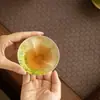 Taza de té de margarita de campo de primavera rojo pedernal azul y blanco taza maestra taza Fu Lu taza de cerámica para el hogar Gongfu té taza exquisita para degustación de té