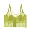 Sujetador moldeador ajustable con soporte lateral, lencería de encaje, sujetador suave con aros para mujer, fino y ligero, con diseño de orejas de conejo