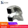 Cotovelo quadrado do tubo de aço inoxidável 90 graus retangular reto soldado torneamento acessórios de aço de tubo plano prateleira cotovelo quadrado