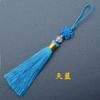 Colgante de borla con nudo chino pequeño de 6 cm, accesorios para marcapáginas, bricolaje, colgante pequeño para orejas colgantes, fabricantes al por mayor