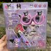 1º de junho Presente Conjunto de Joias para Menina do Jardim de Infância Pequeno Presente Conjunto Kulomi Caixa Pulseira Menina do Jardim de Infância Atacado
