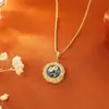 Pendientes Vintage de Perlas de Agua Dulce Naturales Estilo Jardín de Monet Pintura al Óleo Retro Pendientes Redondos Tipo Gota de Aceite de Alta Gama Modernos