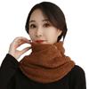 Bufanda de ciclismo para mujer, otoño e invierno, cálida, protección para el cuello, combina con todo, para estudiantes, chal pequeño, manga con forro polar, protección contra el frío para coches eléctricos.