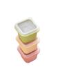 Molde Grande para Cubitos de Hielo Grado Alimenticio Caja de Embalaje para Suplemento Alimenticio para Bebé Caja Casera para Congelador con Tapa Caja Bandeja para Hielo Caja para Hacer Hielo