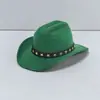 Mini sombrero de vaquero de peluche para gato mascota, sombrero para fiesta de mascotas, sombrero pequeño de fieltro nuevo, estilo vaquero para cachorro