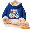 Sudadera con capucha casual de ajuste holgado, tamaño grande, mezcla de algodón y lana de cordero con forro polar, sin bolsillos, para primavera y otoño en el sudeste asiático