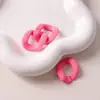 Acrílico Joias Tinta Texturizada Plástica Corrente 40*33mm Aberto em Forma de U Acessórios de Joias DIY Série Cor Macaron