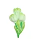 Novos pingentes pequenos de resina multicoloridos com desenho de tulipa, feitos à mão com cola cremosa, para capas de celular, presilhas de cabelo e acessórios DIY