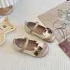 Sapatos de Princesa Infantis Cartoon com Solado Macio 2026 Primavera e Outono Novos Fofos Antiderrapantes Mocassins para Meninas