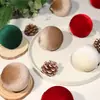 Novo Conjunto de Caixa de Bola Envolto em Tecido de 6cm da Amazon Decorações de Natal Enfeites Pendurados Decorações de Natal Atacado em Estoque