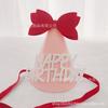 Chapéu de Aniversário de Celebridade da Internet de Primeiro Ano Infantil Chapéu Feminino com Laço Bonito Estilo ins para Festa Fantasia Chapéu para Meninas e Meninos