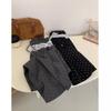 Nuevos Pantalones de Pierna Ancha con Retazos de Encaje y Lunares para Mujer Primavera 2027 Cintura Elástica Caída Sueltos Rectos Casuales de Longitud Completa
