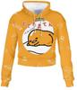 Sudadera con capucha de cintura alta con diseño de ombligo de roble de Chen Zelang Hui