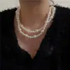 Joyería Transfronteriza de Moda Europea y Americana, Collar Multicapa Estilo Bohemio, Popular Collar de Perlas Estilo Callejero
