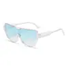 Gafas de Sol 2025 Nuevas de Verano para Mujer Anti-UV de Gama Alta Estilo Celebridad de Internet Estilo Ins Cara Redonda Cara Grande Look Adelgazante-