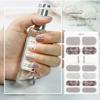 Película de Esmalte para Unhas Estilo Francês Ultrafina Transfronteiriça Adesivos de Unha Cobertura Total Adesivos de Unha com Folha de Ouro 3D para Adultos Europeus e Americanos Atacado