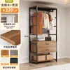 Cabideiro de metal guarda-roupa combinação aberta de chão cabide de roupas de quarto cabide de closet walk-in doméstico