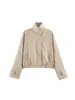 Nueva chaqueta bomber corta holgada de estilo japonés y coreano, informal, con cuello alto y dobladillo elástico, para comercio exterior transfronterizo.