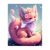 Kit de pintura de diamantes 5D con temática de animales de dibujos animados, una decoración de arte DIY para el hogar, completo con herramientas y un juego de pintura de diamantes de punto de cruz