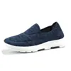 Sapatos masculinos transfronteiriços slip-on de corte baixo estilo "dad shoes" antiderrapantes com sola macia sapatos casuais para caminhada para meia-idade e idosos sapatos casuais de tecido antiderrapantes