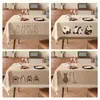 Mantel de Dibujos Animados, Impermeable, Resistente al Aceite, No Lavable, Anti quemaduras, Mantel de Estilo Nuevo, Lujo Ligero, Atmósfera de Gama Alta, Mantel para Mesa de Café en Casa
