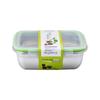Fiambrera cuadrada de acero inoxidable 304 sellada con tapa, para cocina, refrigerador, almacenamiento de alimentos refrigerado