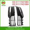 Grade esquerda e direita do quadro do farol de nevoeiro do carro adequada para BMW Série 5 G38 51117421083 51117421084