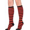 Calcetines de Navidad europeos y americanos calcetines hasta la pantorrilla de mujer calcetines de rodilla a rayas rojas y verdes calcetines para mujer estilo universitario moda fabricantes al por mayor