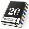 Suministro exclusivo transfronterizo de cuadernos agenda en inglés personalizados A5 engrosados de alta calidad, cuadernos agenda portátiles al por mayor