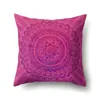 Funda de almohada de poliéster estilo folk bohemio nórdico decoración de coche impresión para el hogar funda de almohada de noche QTH23