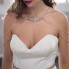 Colar de Zircônia Novo Europeu e Americano Corrente de Ombro de Strass Multicamadas Luxo Retrô Corrente nas Costas para Vestido de Noiva Corrente Corporal Feminina 06