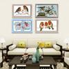 Feliz Punto de Cruz 99 Tres Pájaros Sala de Estar Dormitorio Serie Animales Pequeños Pintura Decorativa Paquete de Material de Bordado para Cabello