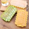 Bandeja de Hielo de Plástico Suave de Panal 37-Celdas Molde para Cubitos de Hielo Panal Creativo Casero Hielera Bandeja de Hielo Transfronterizo DIY Molde para Paletas