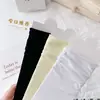 Meia-Calça Suspensa Renda Estilo Puro Prazer Ultrafina Peça Única Meias Brancas Meias Femininas Meias de Seda para Coxa Borda Vermelha Sexy