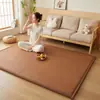 Tapete de chão de rattan japonês espessado tapete fresco tapete de sala de estar tapete de tatami para cabeceira de varanda tapete de engatinhar para dormir no chão