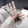 Cuchara multifuncional de perlas coloridas muy atractiva con mango, una linda cuchara casera para niñas, cuchara de sopa pequeña, cuchara redonda, portátil