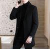 Inverno trench coat masculino moda casual lã casaco de lã casaco de lã Men's Youth britânico grande entrega de uma peça