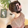Pinza para el pelo retro esmerilada de primavera y verano, horquilla de color caramelo, pinza para el pelo, pinza para la espalda, accesorio para el pelo recogido de baño para mujer