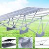 Suporte de liga de alumínio para garagem fotovoltaica Instalação completa Estrutura para garagem solar Estacionamento comercial Suporte fotovoltaico