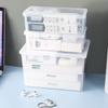 Caja de Almacenamiento Portátil para Cable de Datos Cargador Batería Disco Duro Control Remoto Audífonos Artículos de Escritorio Transparente Caja Organizadora